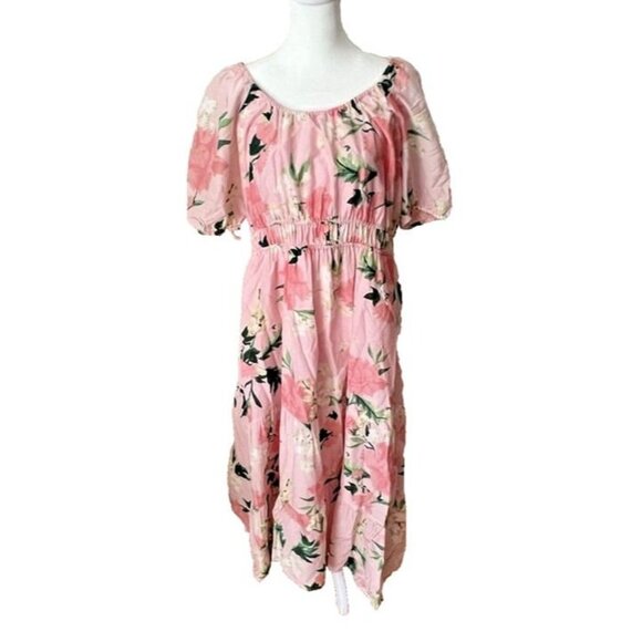 Small Vineyard Vines Kentucky Derby‎ Pink Floral Cottage Fairy Core Maxi Dress - Picture 1 of 7